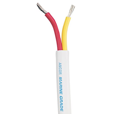 Ancor Primary Wire, Marine, 14 AWG, 2C C, White, Vinyl, Stranded, 600V, 25 ft. 124502